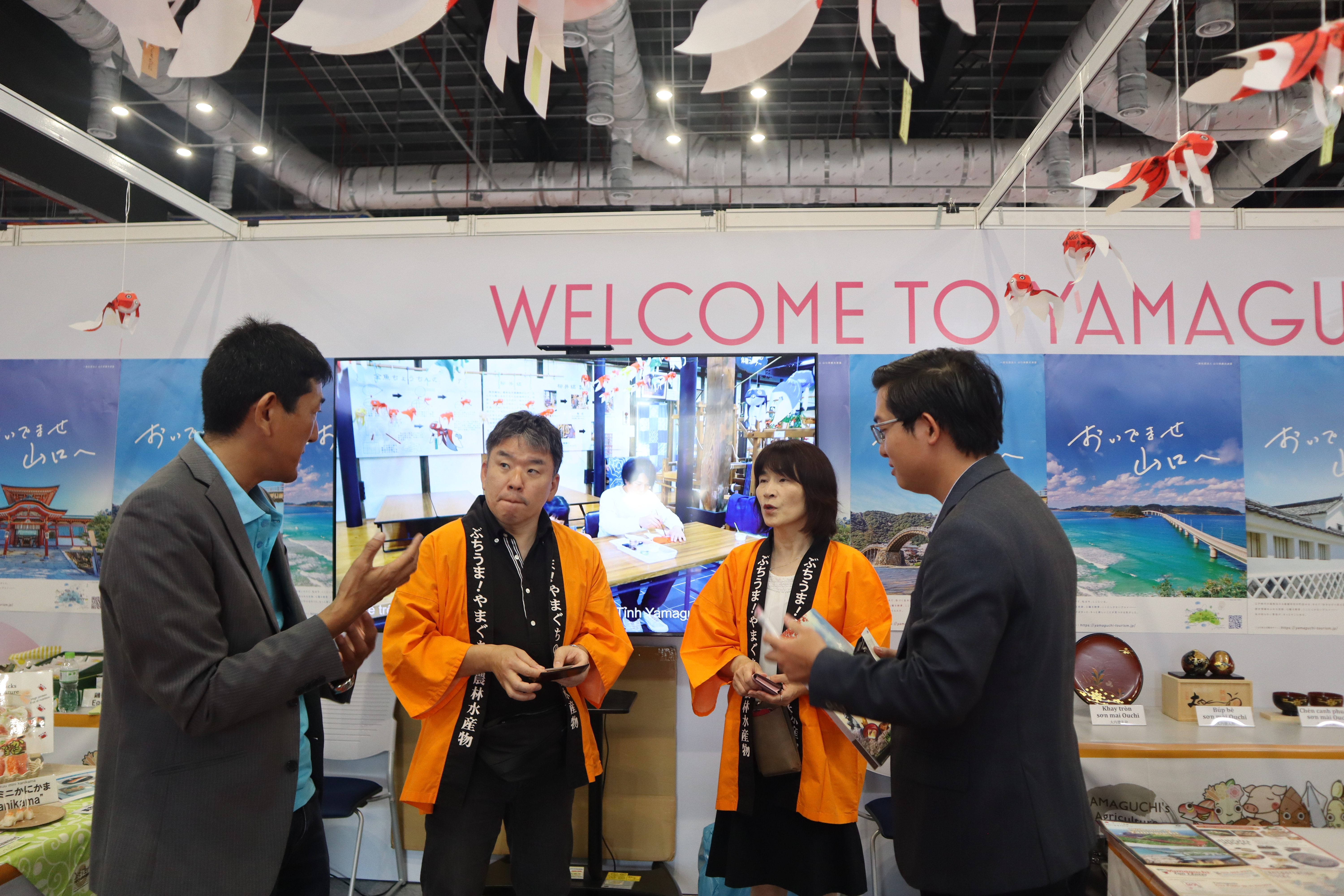 A Japanese booth at the conference