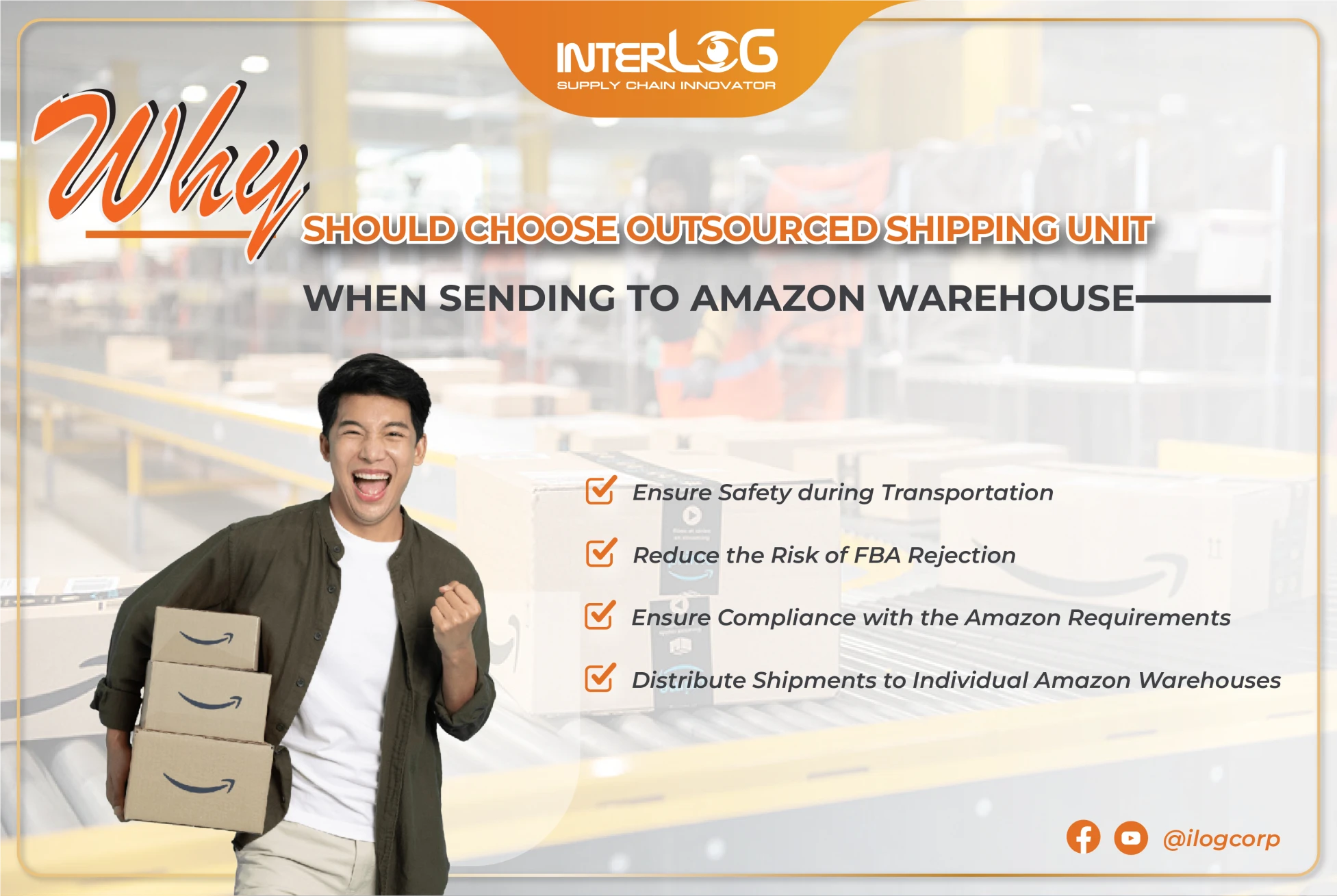 Why choose an external shipping service provider when sending goods to the Amazon warehouse