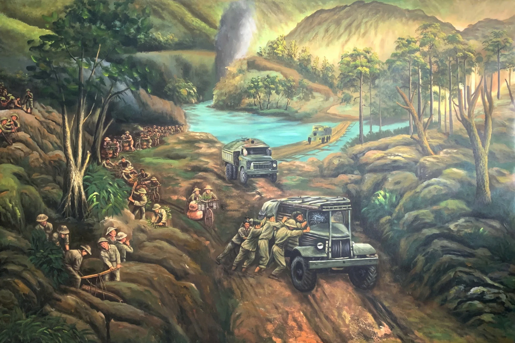 The painting “Ho Chi Minh Trail"