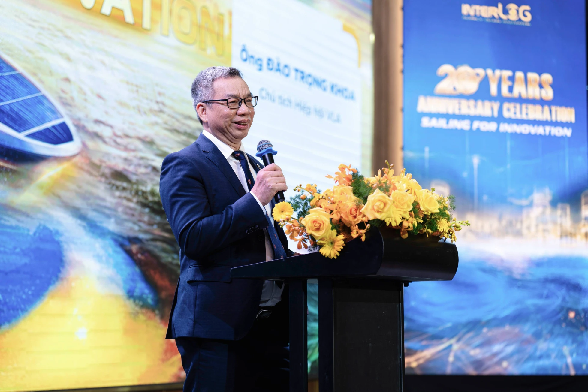 Ông Đào Trọng Khoa, Chủ tịch Hiệp hội Doanh nghiệp Dịch vụ Logistics Việt Nam (VLA) bày tỏ sự thán phục trước những thành tựu mà InterLOG đã gặt hái được trong hành trình 20 năm qua.