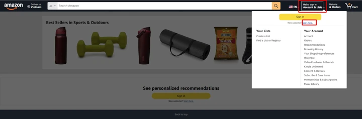 quy trình bán hàng trên amazon