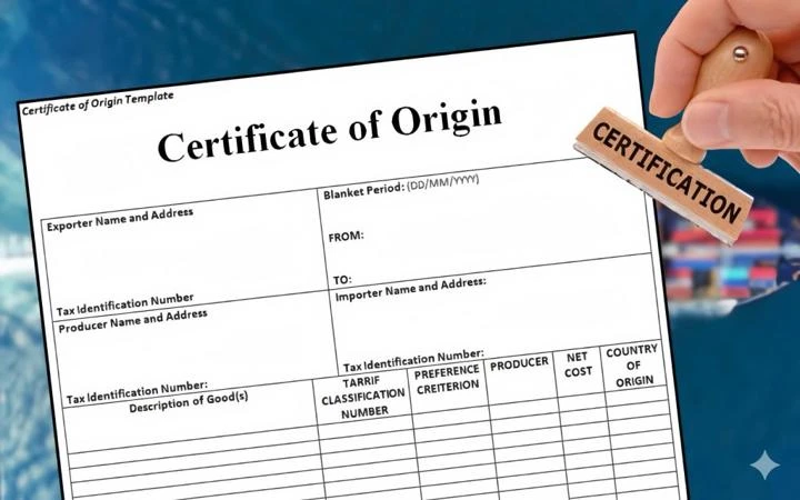 giấy chứng nhận xuất xứ