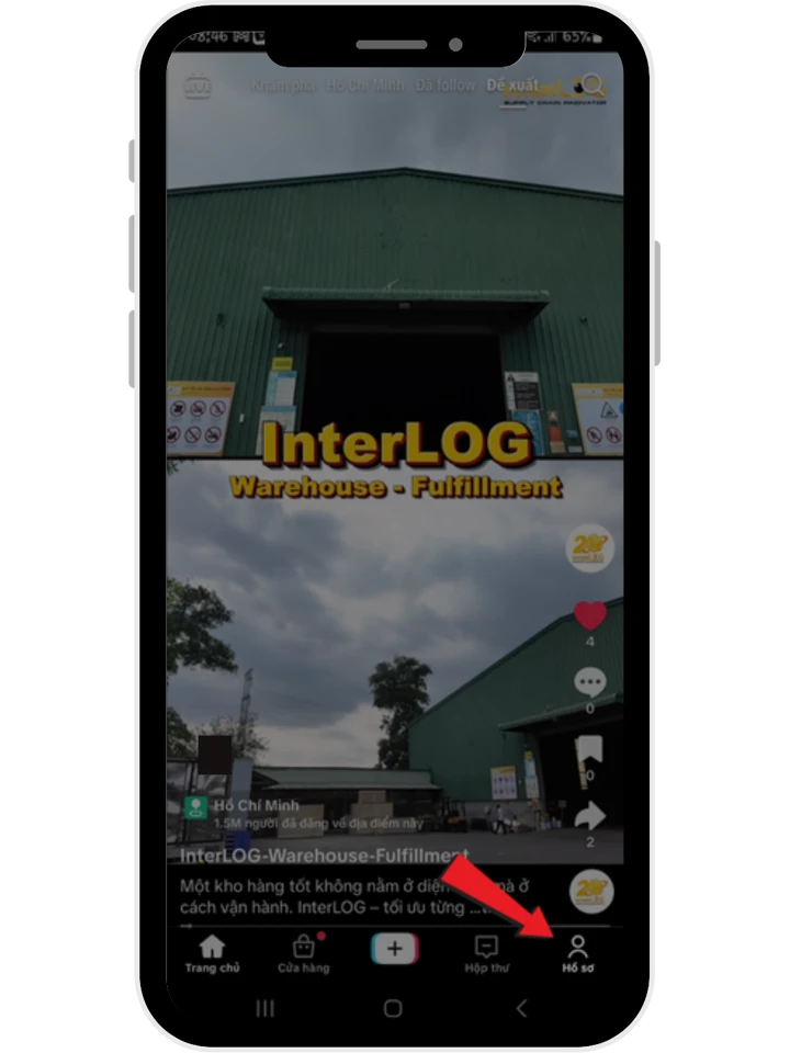 gửi yêu cầu mở livestreaam