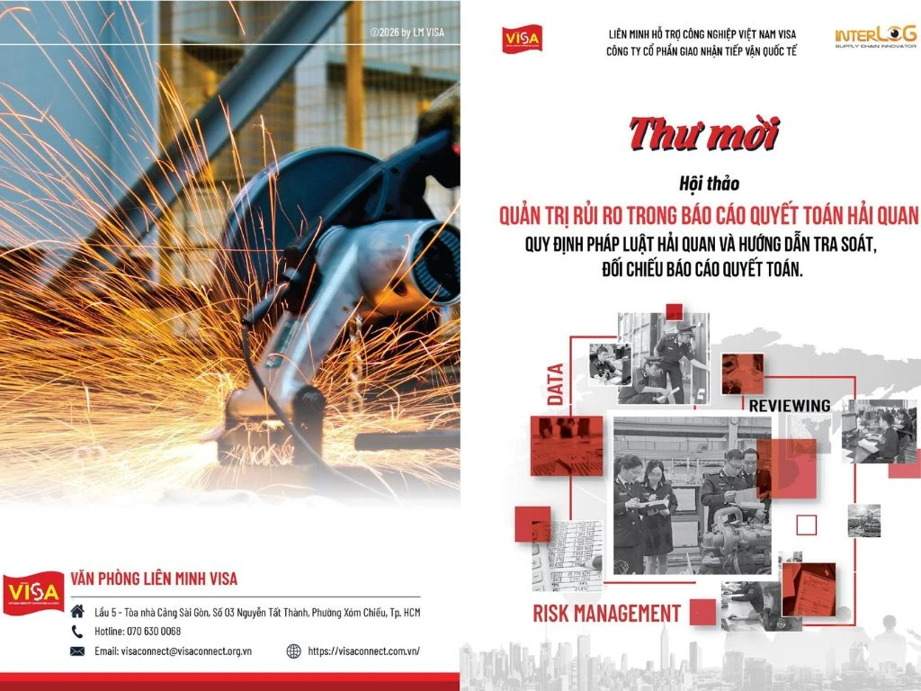 [Phú Thọ] InterLOG phối hợp cùng Liên minh VISA đồng hành cùng doanh nghiệp kiểm soát rủi ro Báo cáo quyết toán Hải quan
